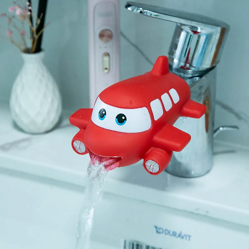 Mignon Animal robinet Extender eau enfants économiser dessin animé robinet outil aider à laver les mains salle de bains bain jouets cuisine robinet Tok enfants