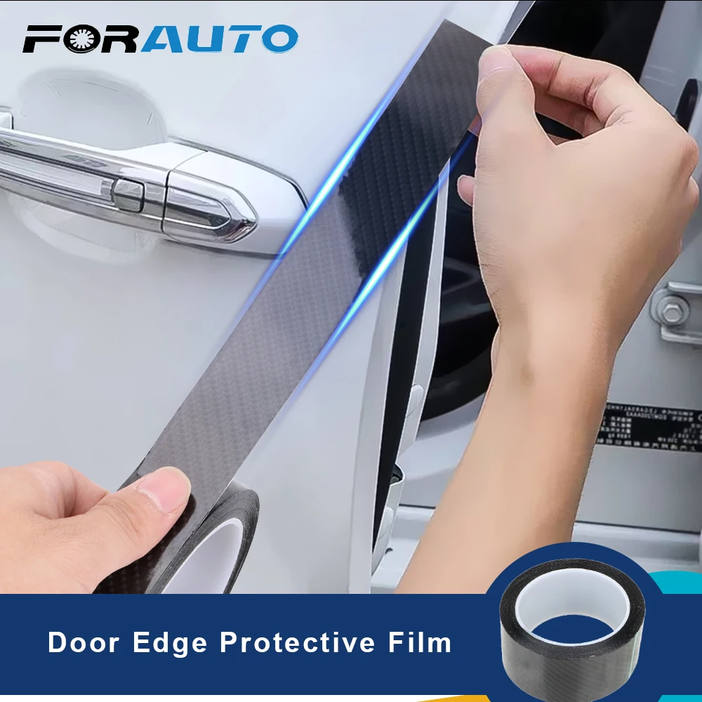 

FORAUTO Car Door Edge Guards Sticker Door Scratch Protector Carbon Fiber Protective Film Car Trunk Bumper Anti-scratch Sticker