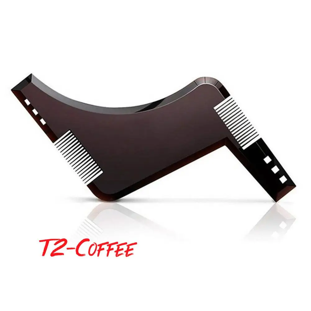 Men Beard Shaping Styling Template Comb Transparent Men s Beards Combs Beauty Tool For Hair Beard 3