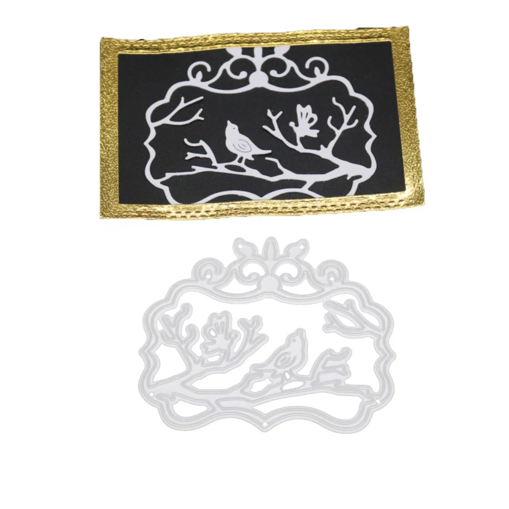 Птицы ветви резки нерегулярные украшения металла формы скрапбукинга бумаги