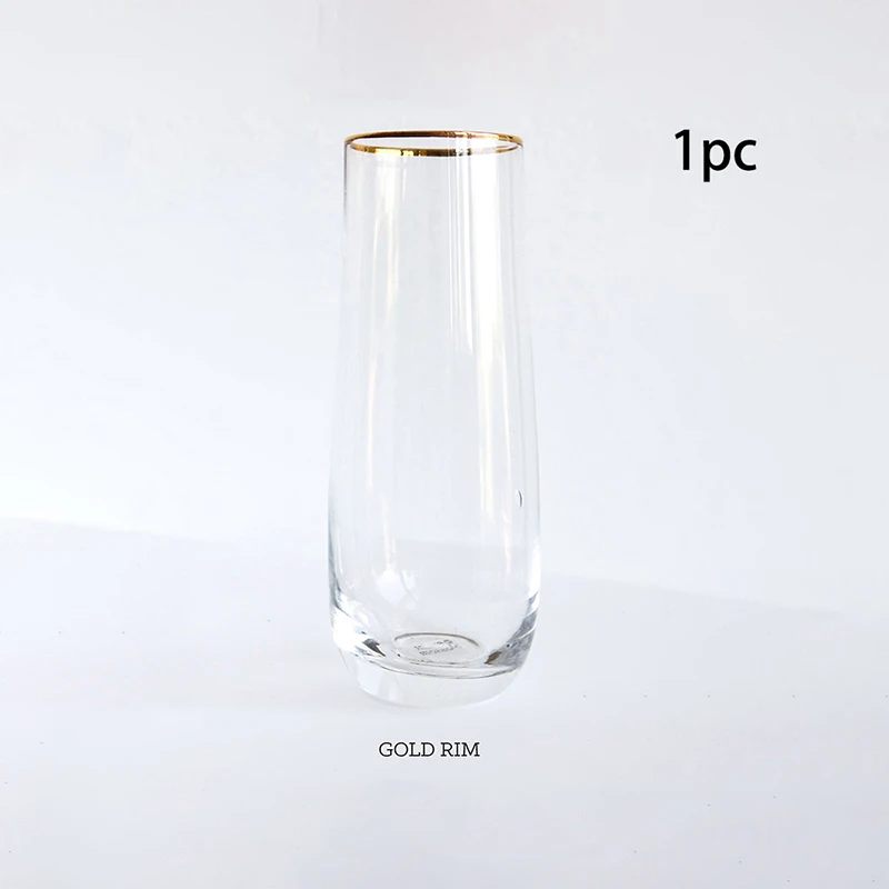glass - gold rim