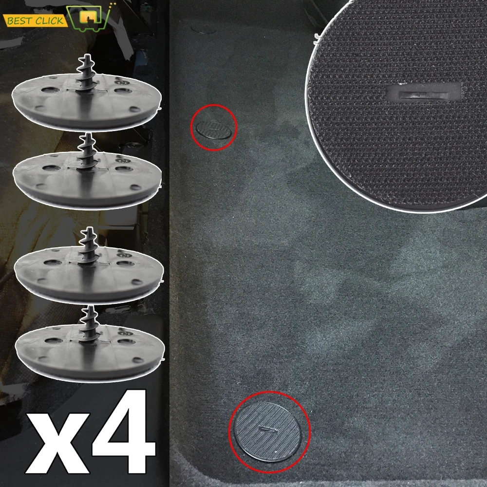4x Car Floor Mat Clips Carpet Screws Retainer For BMW and Mini 9171368