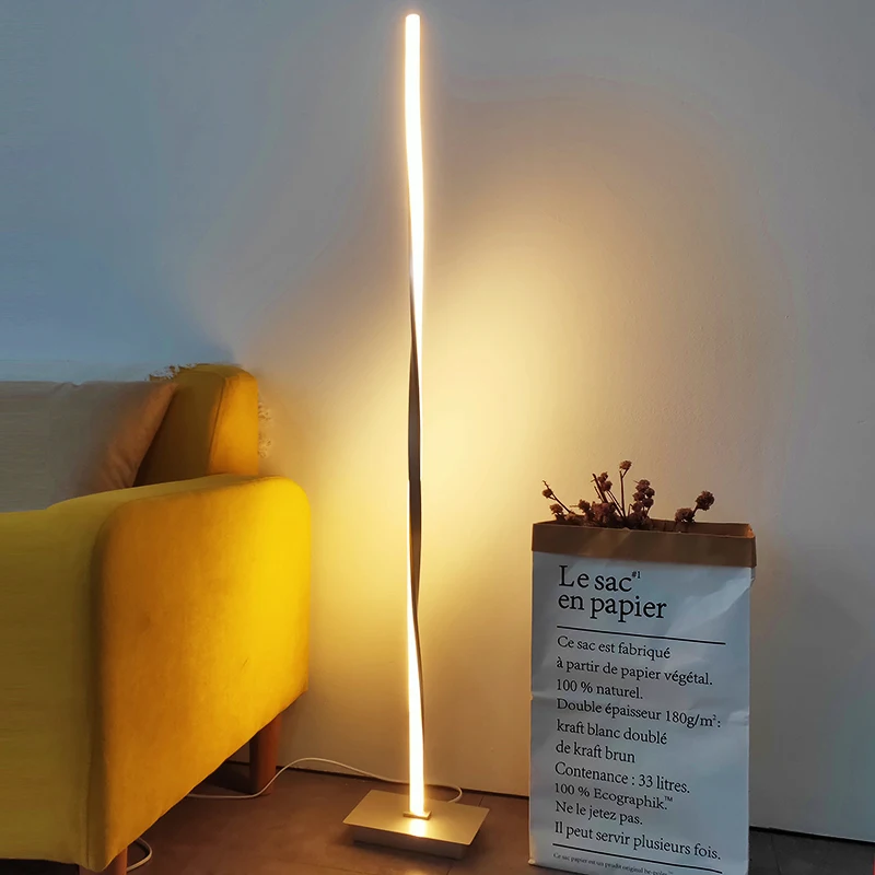 Современный алюминиевый светодиодный Напольная Лампа в скандинавском стиле, стоячие лампы для гостиной, офиса, Декоративный Напольный Светильник, деревянный напольный светильник, высокий светильник