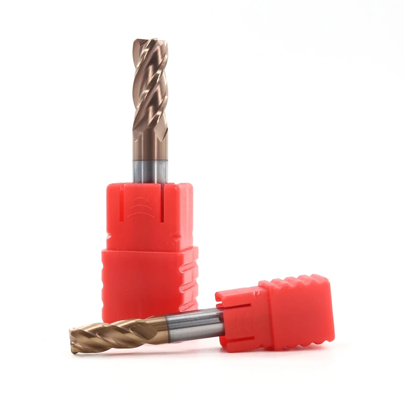Концевая фреза из сплава HRC 55 4 мм R0.2 R0.3 R0.5 R1 канавки вольфрамовый кобальтовый