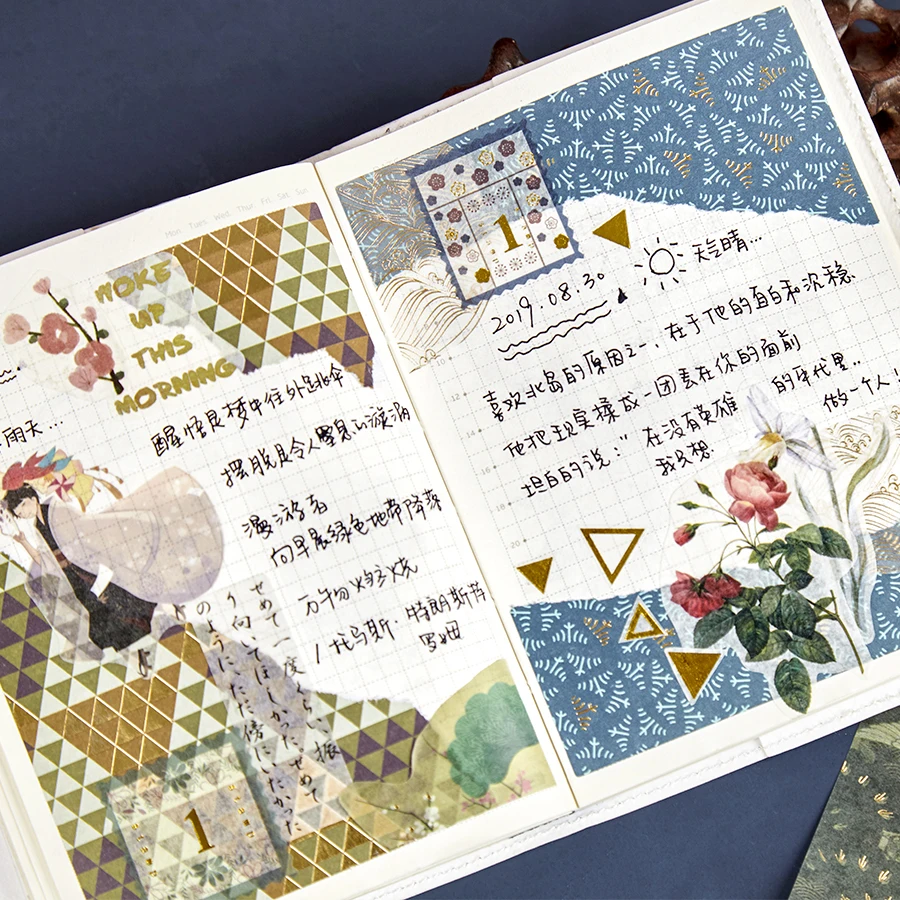 30Pcs/lot 10X10cm Vintage Pattern Background Decorative Paper For Card Making DIY Scrapbooking Paper Happy Planner Journaling