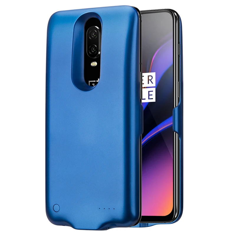 8200 мАч для Oneplus 5, чехол для зарядного устройства, портативный внешний аккумулятор, чехол для внешнего зарядного устройства, чехол для телефона Oneplus 5 - Color: Blue