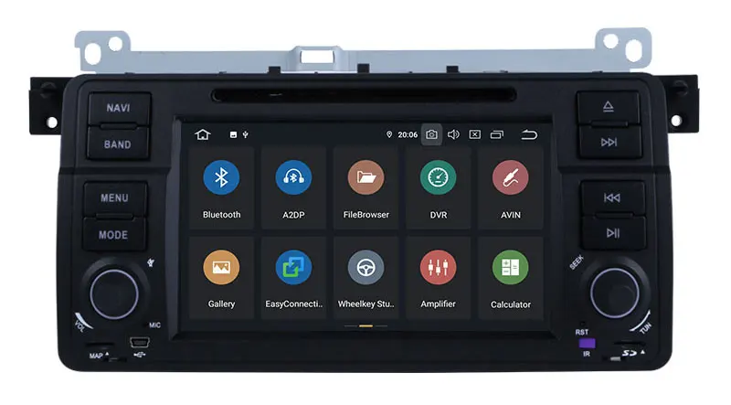 Best 9 Inch Android 9.0 Octa Cores One Din Car Radio Stereo System For BMW E46 M3 WIFI Radio GPS Bluetooth USB SD Multimedia Carplay 10