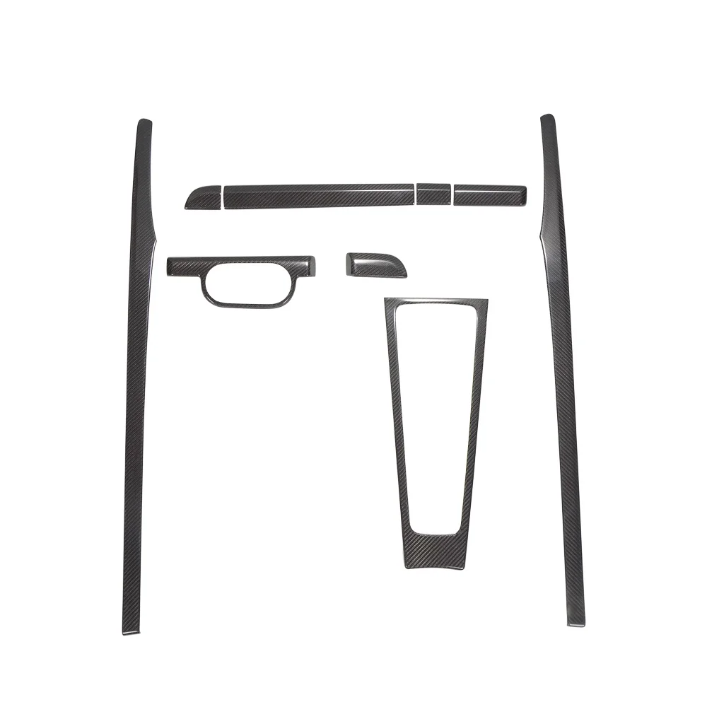 

9 шт. LHD Настоящее сухое углеродное волокно внутренняя отделка панель приборной панели крышка дополнительного типа для Porsche 718 2016up