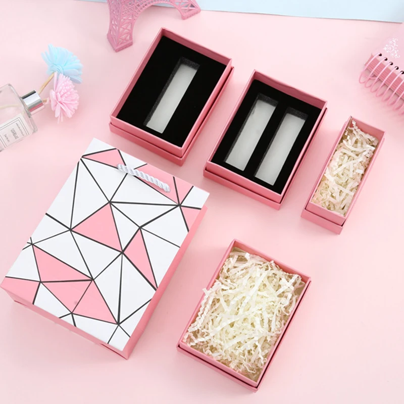 24pcs Wholesale Jewelry Box Necklace Pendant Gift Packaging Earrings Trinket Display Case Jewelry Organizer For Wedding Party