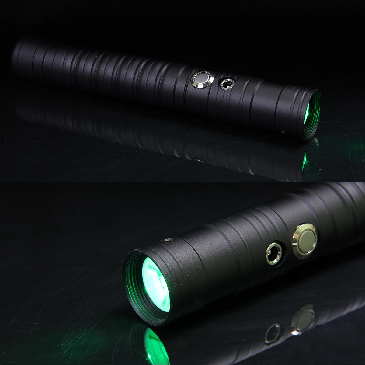Jade – Mini sabre laser RGB 80cm, 7 couleurs changeantes, poignée en métal, épée lourde, son de duel deux en un, accessoires de scène de Cosplay LED ► Photo 3/6