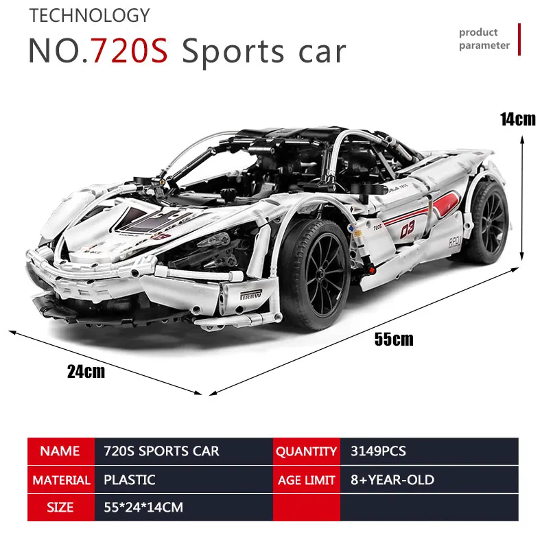 lego technic mclaren 720s