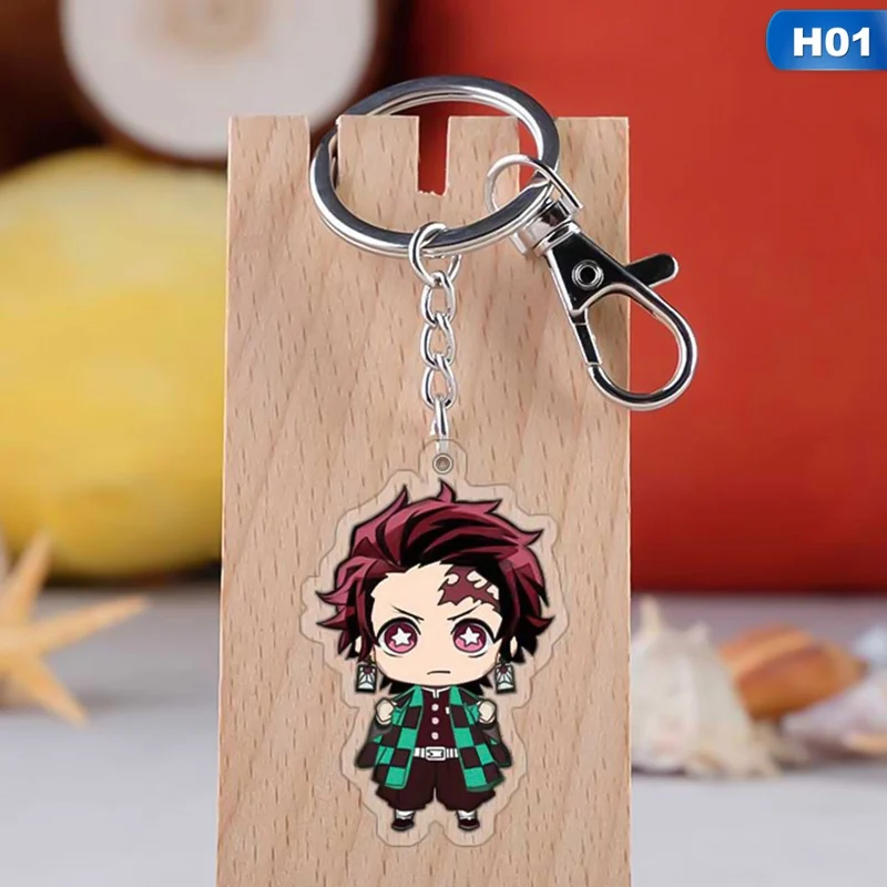 Аниме Demon Slayer: Kimetsu no Yaiba брелок Kamado Nezuko Косплей акриловый кулон брелок