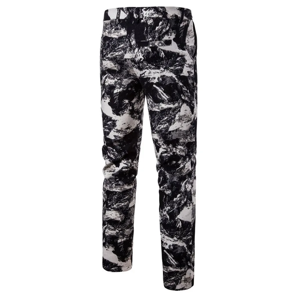 Мужские узкие уличные брюки pantaloni uomo spodnie meskie, винтажные прямые штаны в этническом стиле, деловые брюки больших размеров
