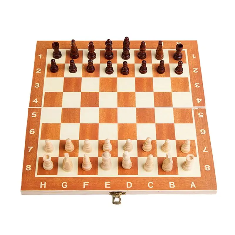 Складная Настольная шахматная игра, переносные шахматы для путешествий, набор, Международный шахматный набор, игровой подарок для детей