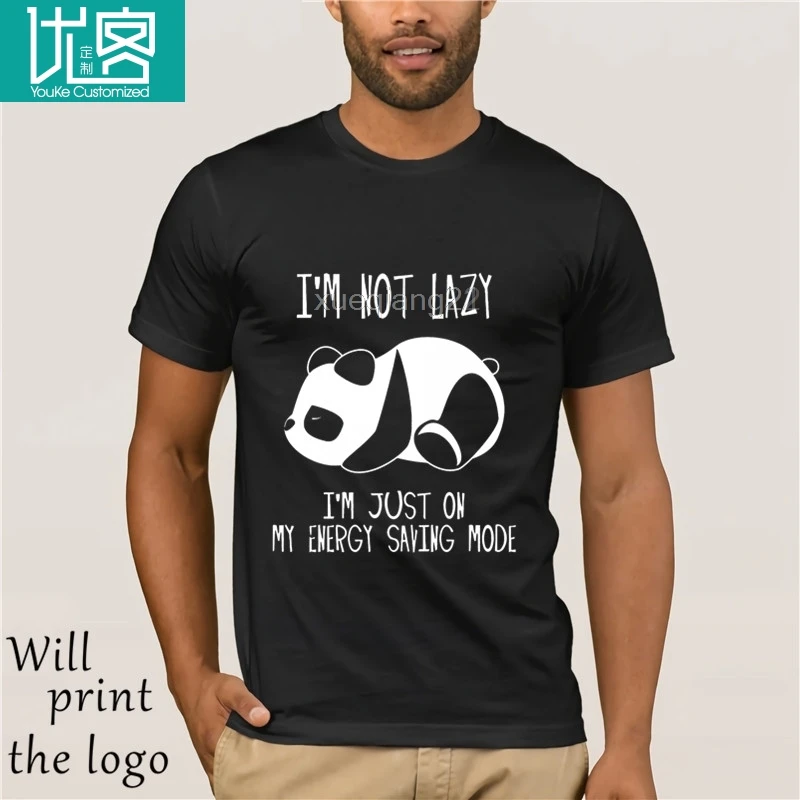2020 t shirt divertente Panda io non sono Pigro io sono Solo Sulla Mia