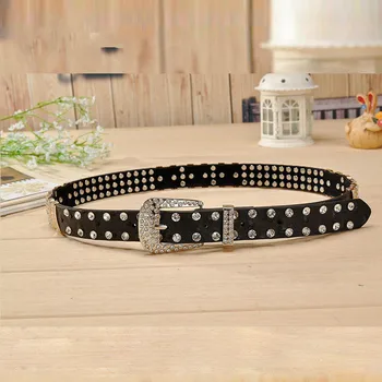 

Luxury Rhinestone Full Diamond Belt Women Fashion Wild Jeans Belt Female Korean Dresses and Skirts for Women Decoration Belts