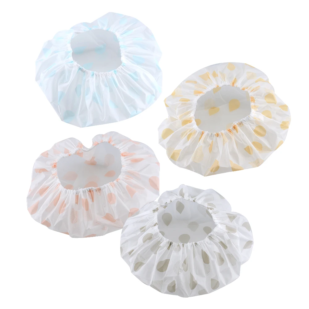 Waterproofshowercapadultfemalehaircovershowerhatantismoke