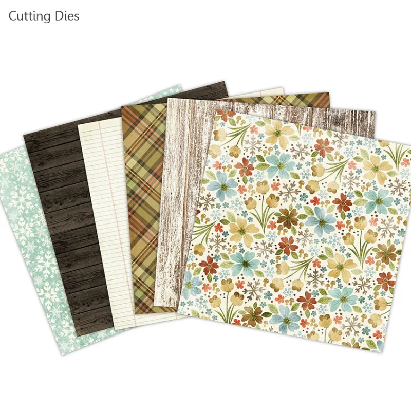 12 листов зимние бумажные диски для скрапбукинга оригами художественная бумага