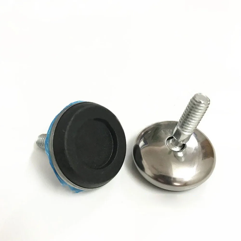 2/4/8pcs Non-Slip Tilting Adjustable Feet M6 M8 M10 Screw In Threaded Foot Levelling Feet Base Dia 30/32/40/50/65mm leveling foot base