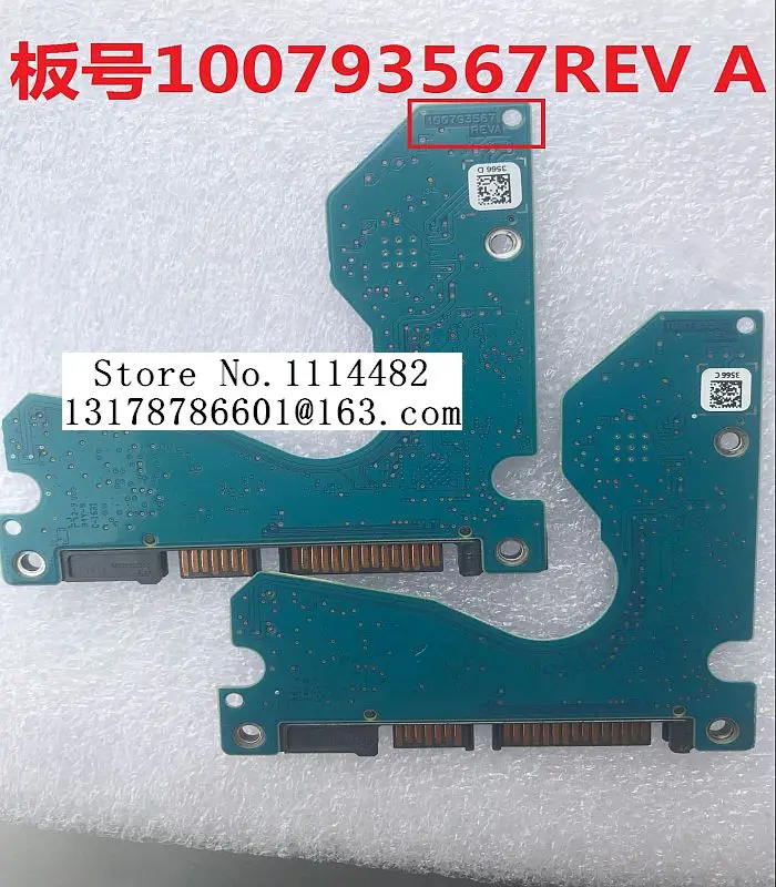  100793567 REV un disco duro PCB tablero lógica 100793567 REV para WD disco duro SATA reparación Rec