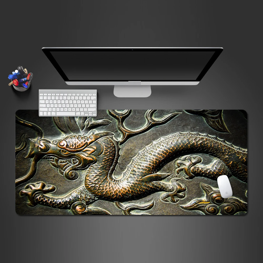

Super Overlord Chinese Dragon Totem Mouse Mat Super Popular Wholesale Natural Rubber Game Pad Creative Modern Large Table Mat