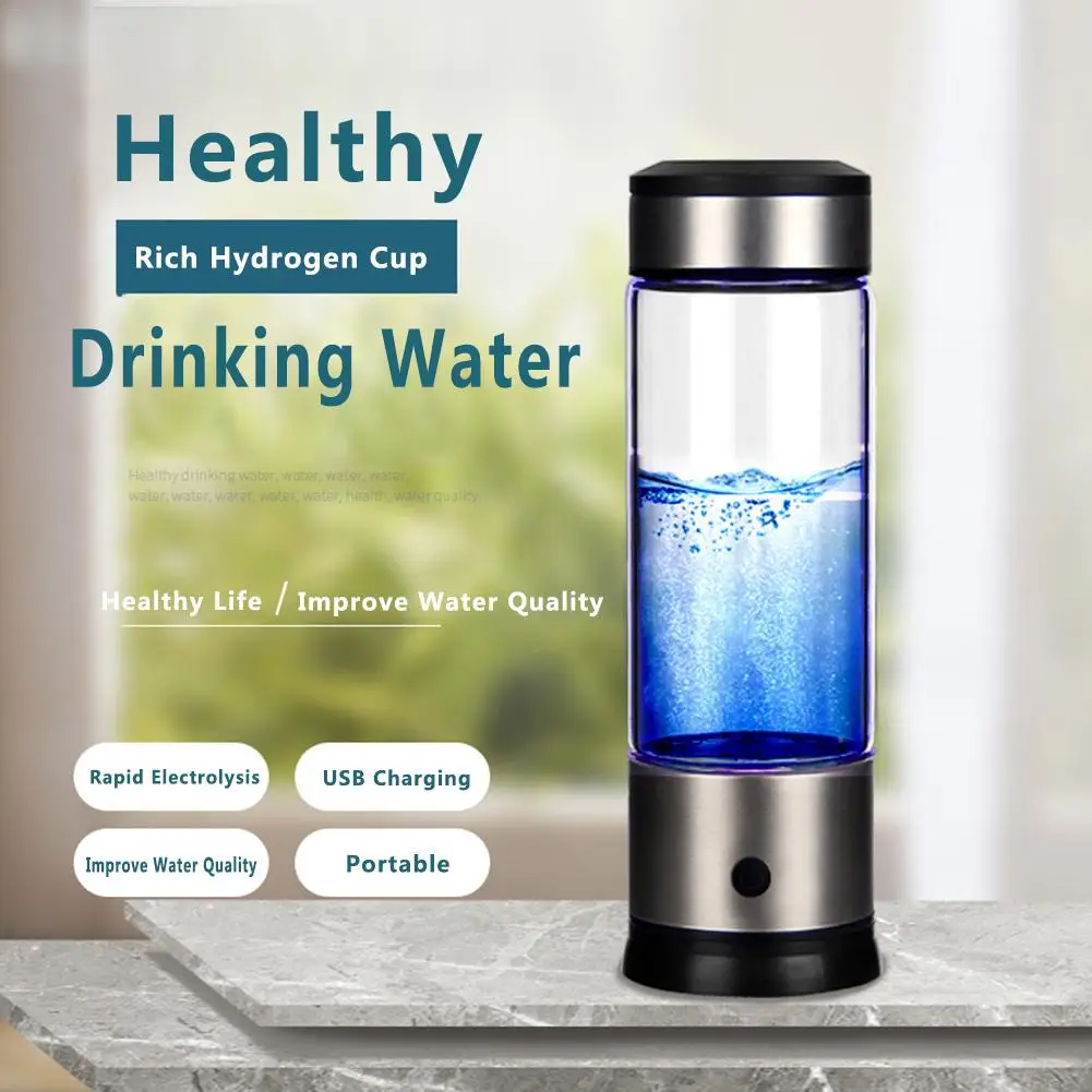 

Portable Hydrogen Water Generator Health Cup Alkaline Maker Rechargeable for pure H2 hydrogen-rich water bottle electrolysis