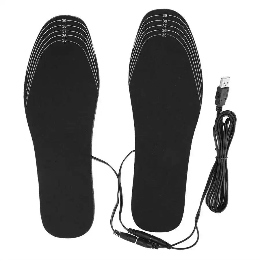 

USB Foot Warmer Electric Heater Winter Outdoor Shoes Boot Heating Cushion Washable Heated Insoles Pad