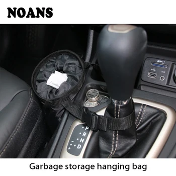 

CHUKY Car Trash Bin Garbage Storage Auto Hanging Bag Accessories For Toyota Corolla CHR Fiat 500 Punto Renault megane duster 2 3