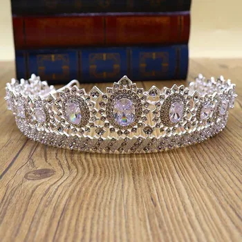 

Luxurious Sunflower Crystal Crown Women Wedding Rhinestone Headpiece Bride Headdress Headwear Princess Hair Accessories