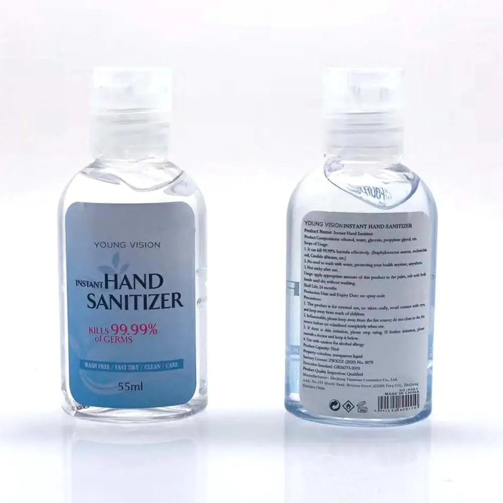 

Hot 55ml Portable Hand Sanitizer Gel Anti-Bacteria Moisturizing Liquid Disposable No Clean Waterless Antibacterial Hand Gel