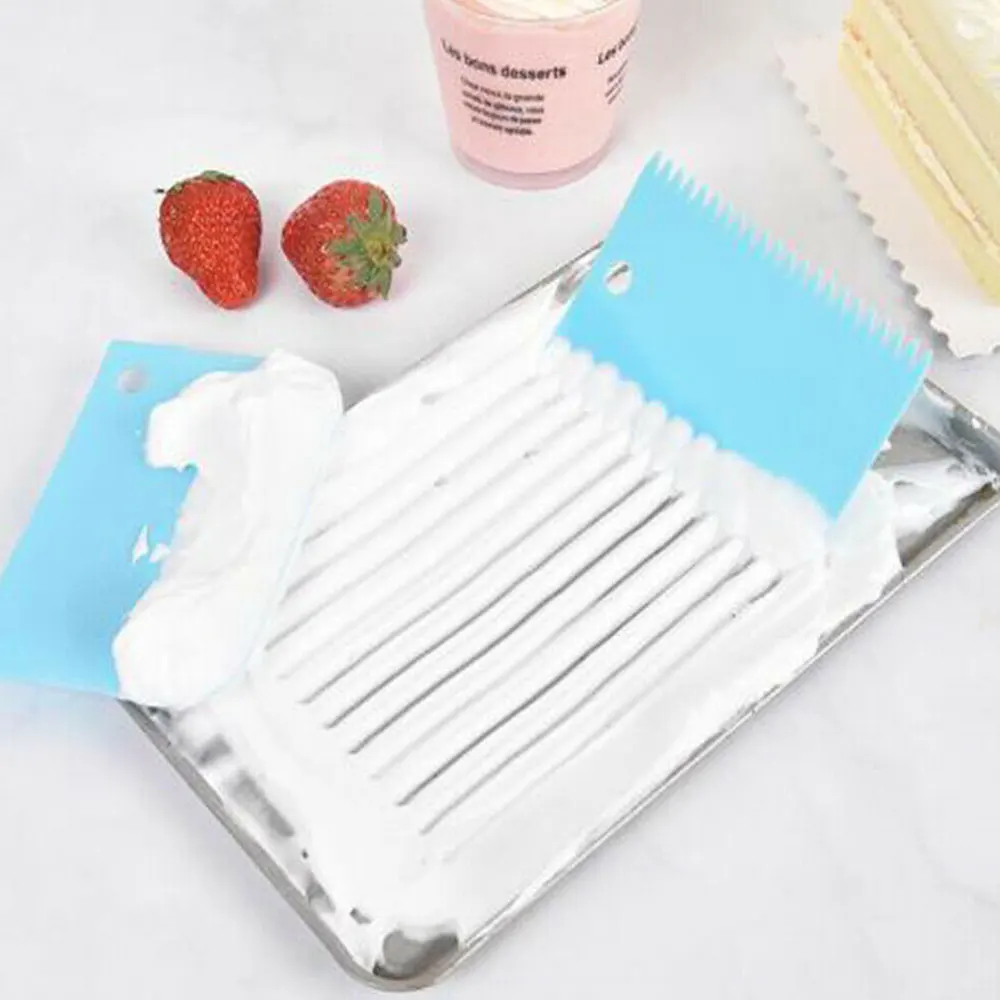 3 шт./лот резак для теста и торта лопатка скребок крема лезвие силиконовая