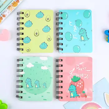 

Creative Kawaii Cute Dinosaur Notebook Small Pocket Planner School Office Accessory Diary A7 Notepad Agenda Kit Traveler Journal