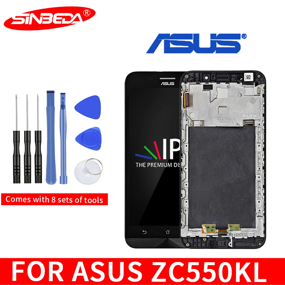 Goedkoop Originele 5.5 Voor ASUS Zenfone Max ZC550KL Z010DA LCD Touch Screen Digitizer Met Frame Assembly Voor Zenfone Max ZC550KL Display