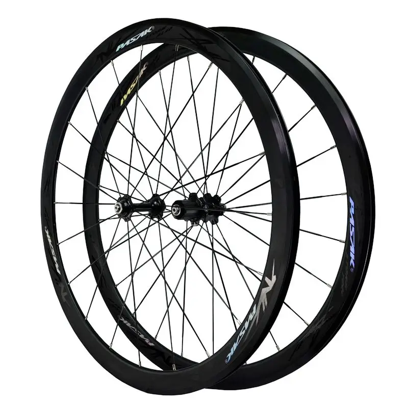 Top Pasak 700C Wheelset Road Bike Wheels Alu Four Bearing Flat Spokes Rim 40mm Racing Road Bicycle Wheel 3