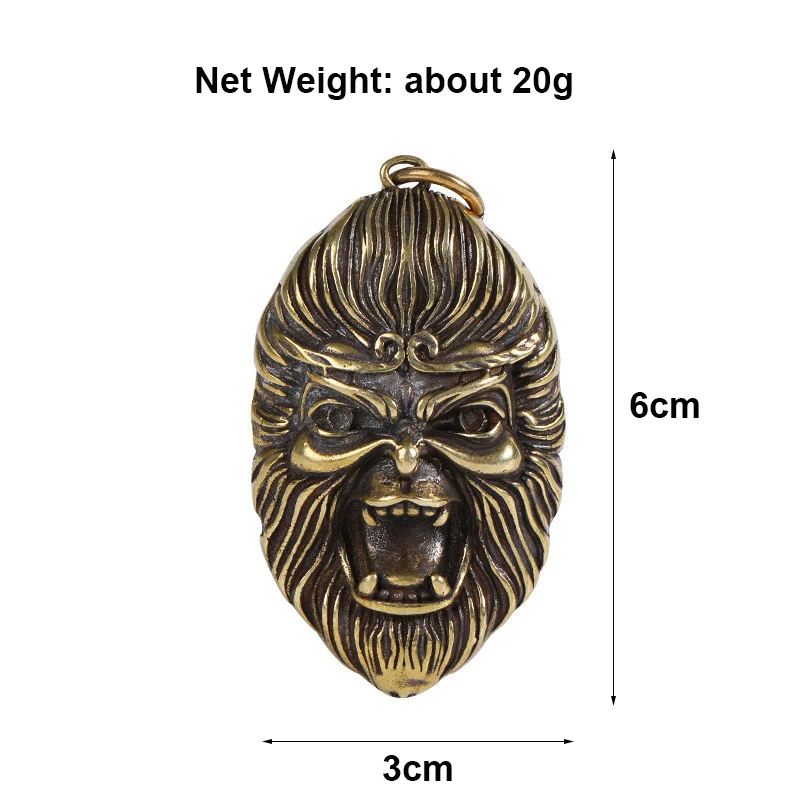 brass monkey king pendant (7)