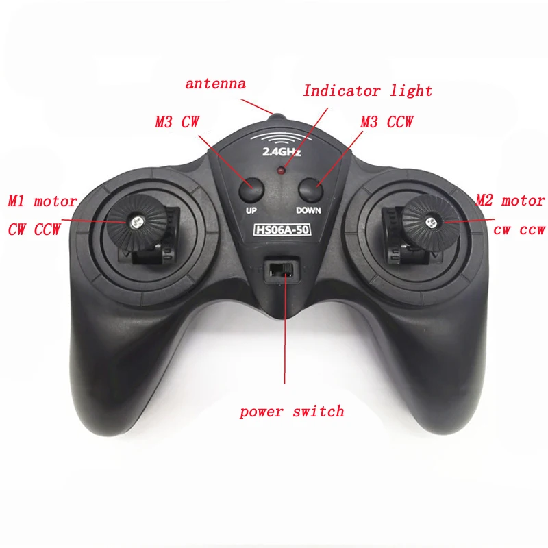 6CH 2.4G Remote Controller DC 6V-15V Large Power Transmitter Receiver Radio System for DIY RC Boat Cars 50M Wireless Controlling 6CH 2.4G Remote Controller DC 6V-15V Large Power Transmitter Receiver Radio System for DIY RC Boat Cars 50M Wireless Controlling