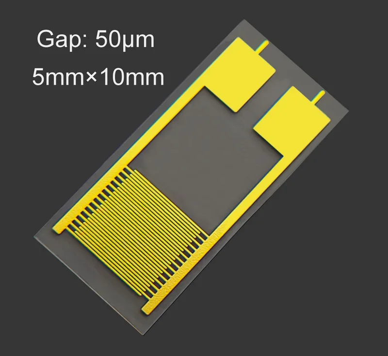 

50 Micron Flexible Interdigital Electrode PET Capacitor Array Gas Humidity Sensor Chip IDE
