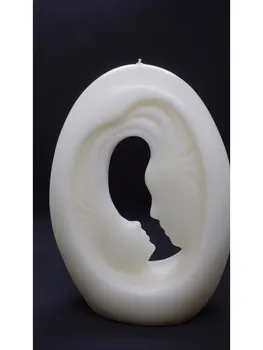 

Reverse Sides Candle-Small Cream