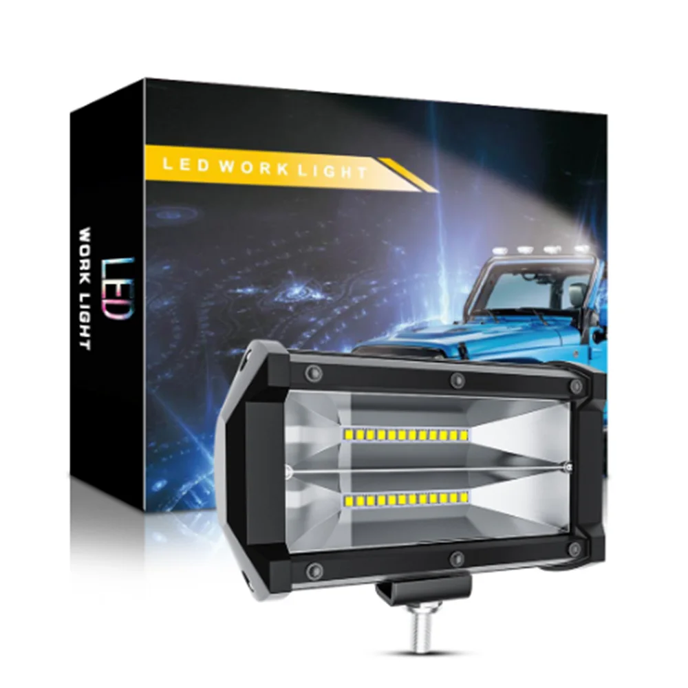 Посылка mai72WLED бар внедорожный 4x4 24LED автомобильный рабочий светильник s головной светильник Точечный светильник для мотоцикла SUV ATV Грузовик Лодка 6500K 9-36V Белый
