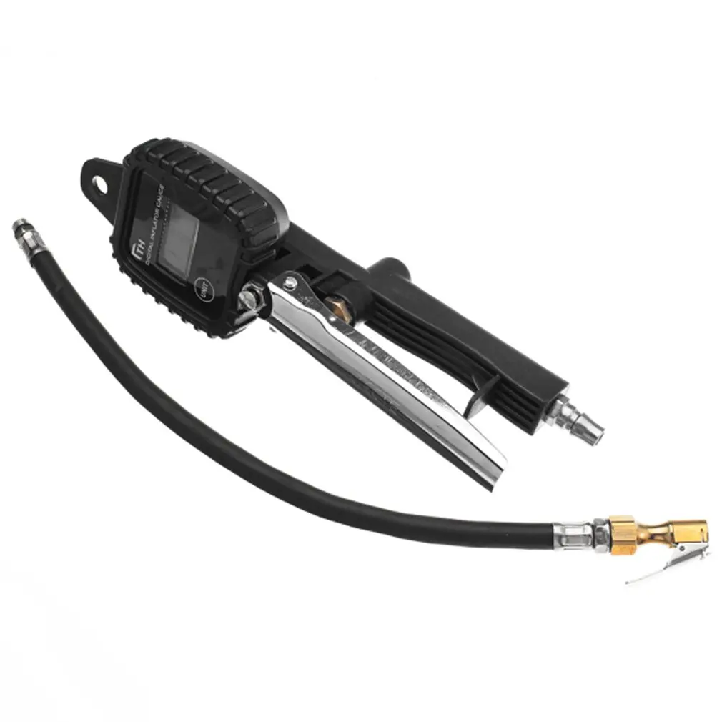 

Portable LCD Digital Car Tire Tyre Inflator Air Pressure Gauge PSI With Hose Auto Tire Pressure Monitor Tools Car Accessories