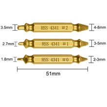  Damaged Screw Extractor Drill Bit Set 3/4/5/6Pcs Stripped Broken Screw Bolt Extractor Remover Easily Take Out Demolition Tools 