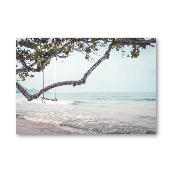 Beach-Swing-Black-White-Photography-Poster-Coastal-Decor-Beach-Sea-Side-Landscape-Painting-Wall-Art-Canvas (5)