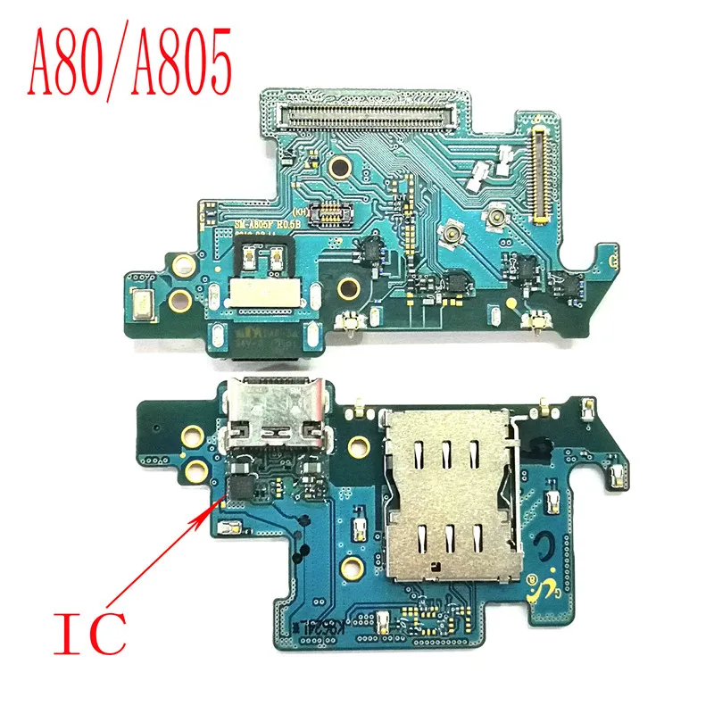 A80 A805 Оригинальная usb-зарядка док-станция для Порты и разъёмы станция для зарядки с гибким для samsung Galaxy A10 A20 A30 A40 A50 A60 A70 A80 A90 A105/205/305/405/505/605 - Цвет: A80 A805