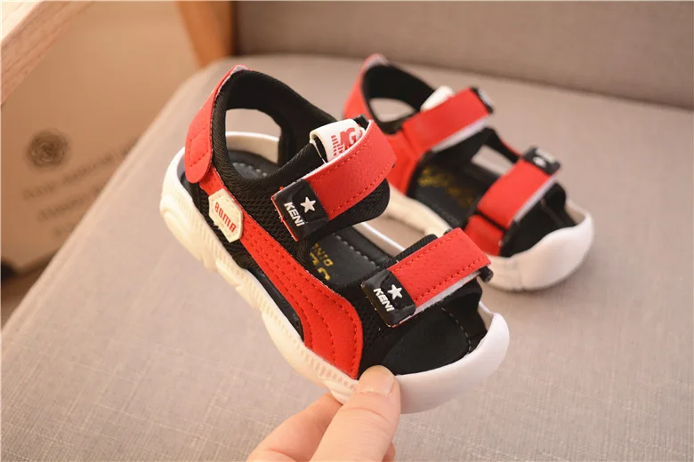 bata children's sandals 2020 Summer Children Shoes Boys Soft Soles Beach Shoes Male Baby Baotou Anti-kick Children's Sandals Princepard Summer Sandals best leather shoes