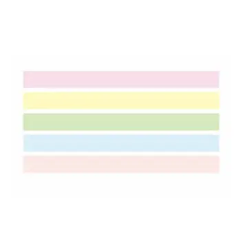 

5pcs/lot Decorative Washi Tape Diy Rainbow Sticker Masking Paper Set For Diy Crafts Planners Scrapbooks Bullet Journals Cards