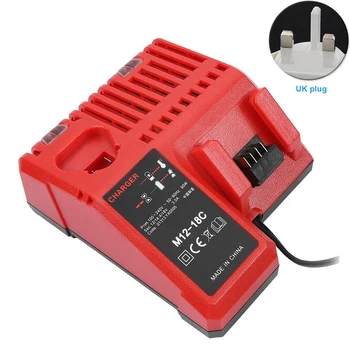 

Dual Port Accessory Cordless Replace Rapid Smart Li-ion Battery Charger Anti Overheat Durable Portable Power Tool For Milwaukee