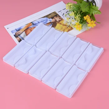 

10Set Empty Storage Case Box Container White Compartment For False Eyelash Care