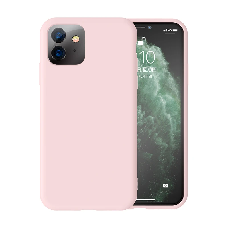 Для iPhone 11 Pro Max мягкий жидкий силиконовый резиновый чехол для iPhone 8 7 6 6S Plus Xr Xs Max X задняя крышка для телефона чехол s