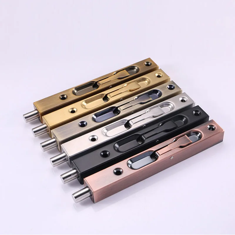 Retractable Stainless Steel Latch Door Box Double Door Plug Long Opening Movable Door Locking Pin JAN88