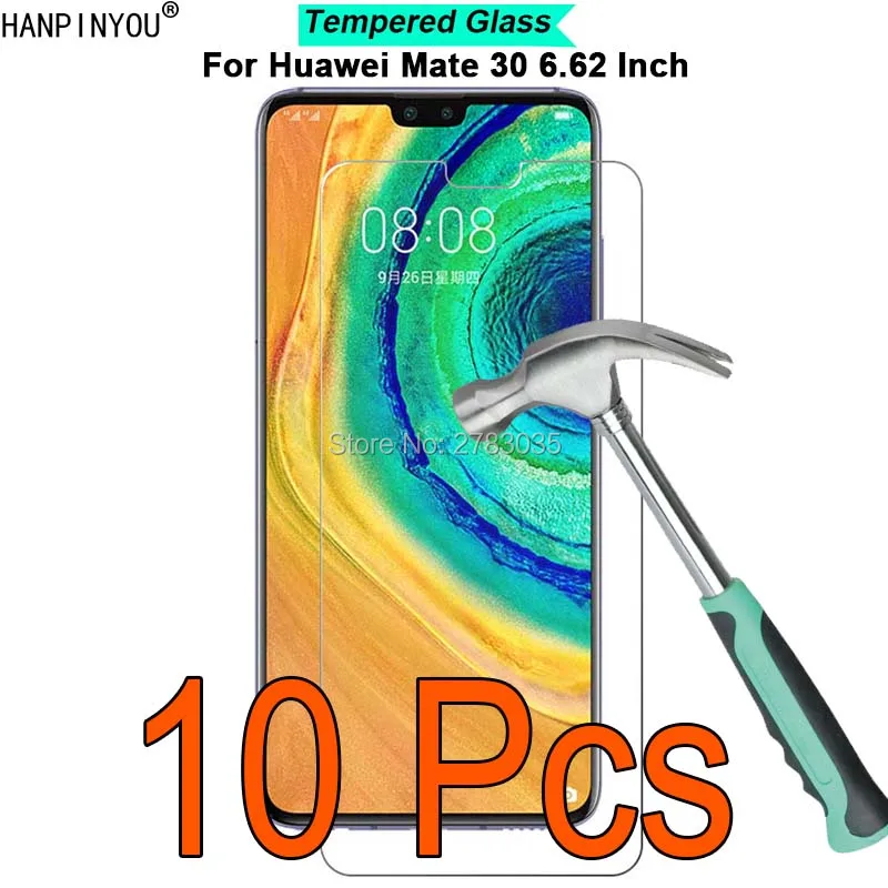 10 шт./партия для huawei mate 30 6,6" 9 H твердость 2.5D Закаленное стекло пленка защитная пленка для экрана